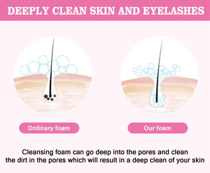 PRIVATE LABEL, 100pcs Wholesale Luxury PREMIUM Quality Vegan, Cruelty Free Wholesale Eyelash Cleaning Foam, Foam Lash Bath, Lash Shampoos, Shampoo for Lash Extensions 60ml