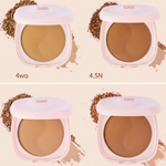 Custom Baking Powder, Matte Compact Pressed Powder, Setting Face Powder, Waterproof Full Coverage Face Foundation Powder 32 Shades