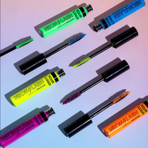 PRIVATE LABEL, 100pcs Wholesale Luxury PREMIUM Quality Vegan, Cruelty Free, Multicolor UV Neon Mascara, Cosmetic High Pigmented Shiny Eye Luminous Mascara, Quick Dry, Glow in the Dark Florescent Mascara. 6 Colors