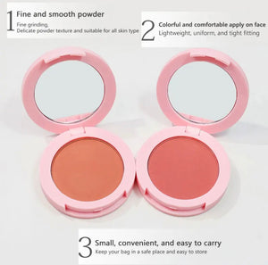 PRIVATE LABEL, 100pcs Wholesale Luxury PREMIUM Quality Vegan, Cruelty Free 
Custom Pink Round Contour Blush Pressed Powder Palette Rosey Cheek Makeup Blusher 14 Shades