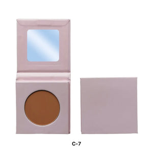 PRIVATE LABEL, 100pcs Wholesale Luxury PREMIUM Quality Vegan, Cruelty Free Custom Cute Pink Square Inner Round Pressed Powder High Pigmented Single Blush/ Contour Bronzer Palette 20 Shades