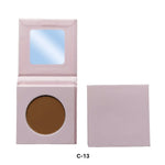 PRIVATE LABEL, 100pcs Wholesale Luxury PREMIUM Quality Vegan, Cruelty Free Custom Cute Pink Square Inner Round Pressed Powder High Pigmented Single Blush/ Contour Bronzer Palette 20 Shades