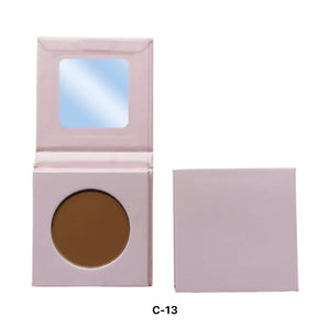 PRIVATE LABEL, 100pcs Wholesale Luxury PREMIUM Quality Vegan, Cruelty Free Custom Cute Pink Square Inner Round Pressed Powder High Pigmented Single Blush/ Contour Bronzer Palette 20 Shades