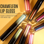 PRIVATE LABEL, 100 pcs Wholesale Luxury PREMIUM Quality Vegan, Cruelty Free, 
Waterproof, Transfer-proof, Long Lasting, High Pigmented Mesmerizing Multi-chrome Glitter Chameleon Lipgloss 14 Shades