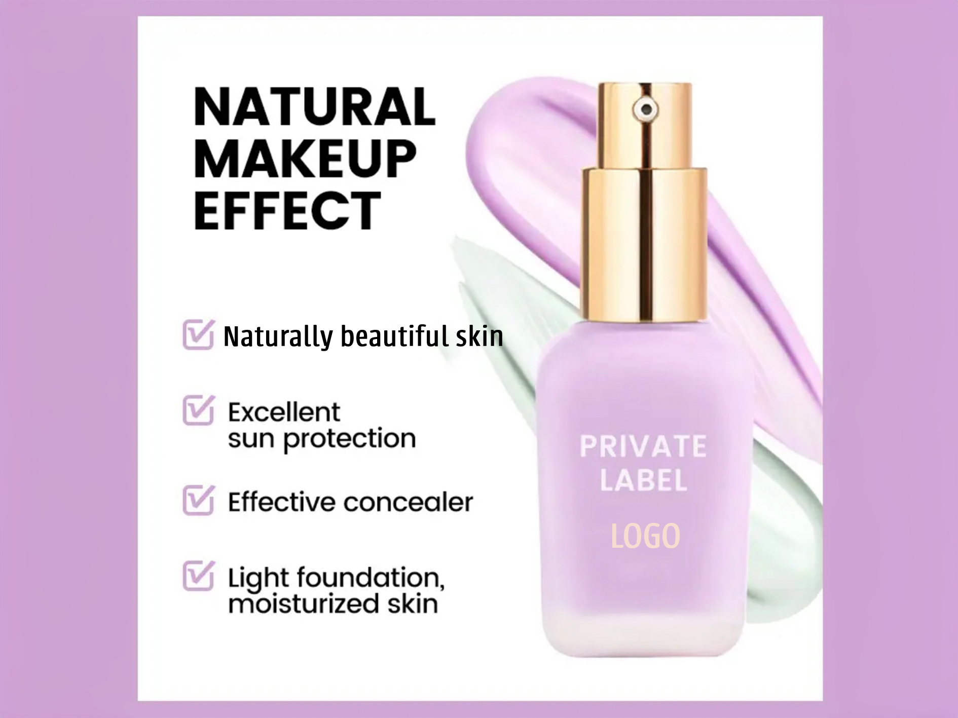 PRIVATE LABEL, Wholesale Luxury PREMIUM Quality Vegan, Cruelty Free Custom Ultra Luxury SPF 35 Isolation BB Cream Skin Perfecting Waterproof Color Corrector Foundation, Hyaluronic Acid Primer Base Makeup, Matte Lightweight Organic Liquid Color Correctors