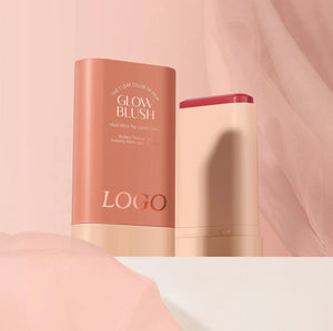 PRIVATE LABEL, 100pcs Wholesale Luxury PREMIUM Quality Vegan, Cruelty Free Rose Gold High Pigment Long Lasting Waterproof Cream Glow Blush Stick. 3 Shades