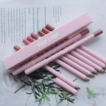 PRIVATE LABEL 100 Piece Wholesale Waterproof ,PREMIUM Quality, Vegan, Cruelty Free Custom Cute Pink Waterproof Long Lasting Lip Liner Pencil 24 Shades