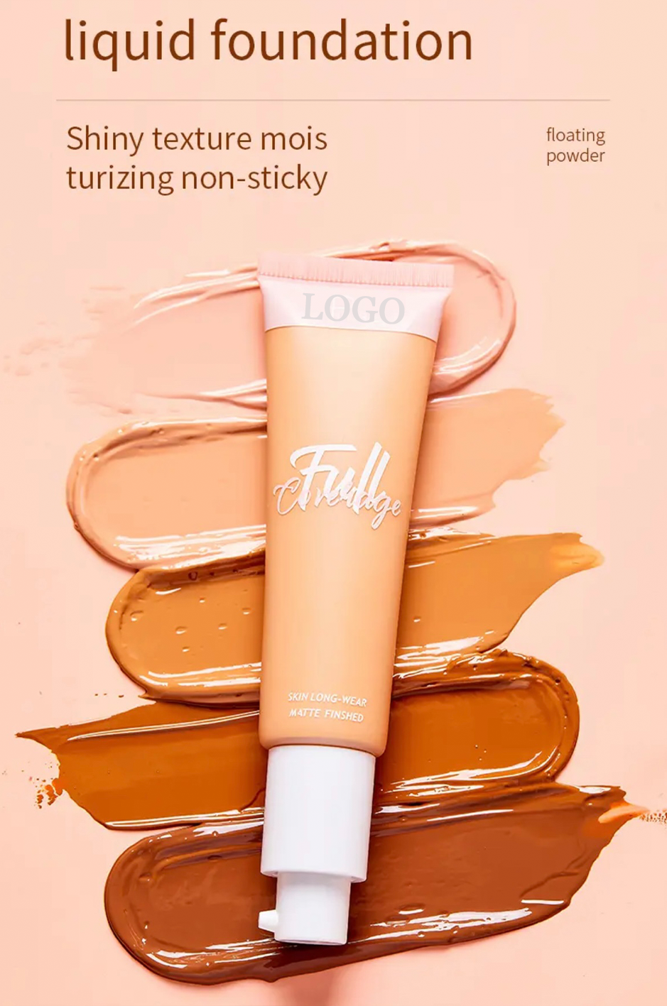 PRIVATE LABEL, 100pcs Wholesale Luxury PREMIUM Quality Vegan, Cruelty Free Long Wear Full Coverage Waterproof Wrinkle and Blemish Concealing Matte Finish Skin Perfecting Moisturizing Creamy Lightweight Liquid Concealer 32 Shades