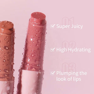 PRIVATE LABEL, 100pcs Wholesale Luxury PREMIUM Quality Vegan, Cruelty Free Custom Pink Long Lasting High Hydrating Plumping Lipstick Natural Silk Texture Tinted Lip Balm Pen