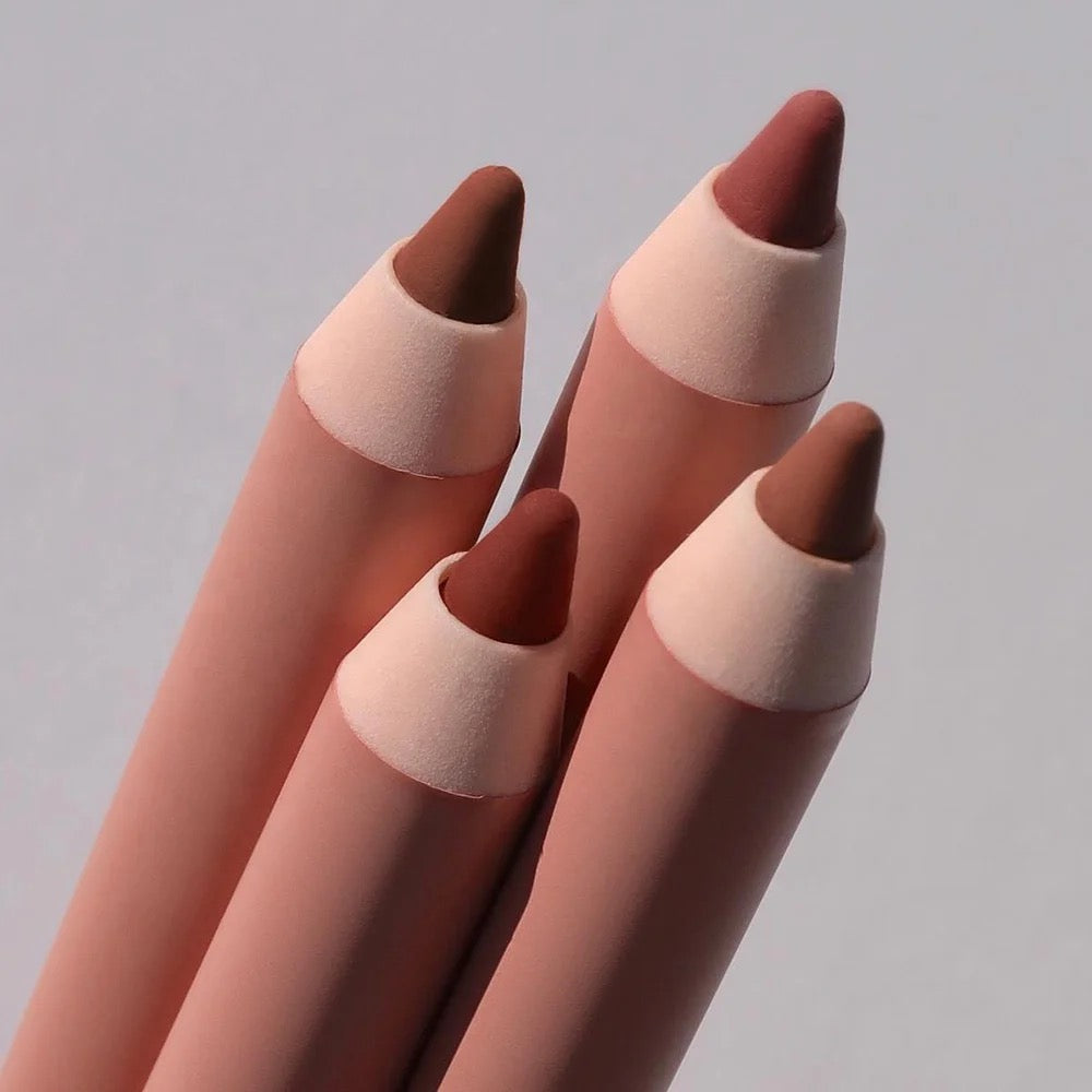 PRIVATE LABEL, 100pcs Wholesale Luxury PREMIUM Quality Vegan, Cruelty Free 
Pink Love Lipliner Waterproof Long Lasting Matte Creamy Lip Liker Pencil 6 Shades