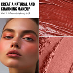 PRIVATE LABEL, 100pcs Wholesale Luxury PREMIUM Quality Vegan, Cruelty Free Long Lasting Cheek Lip Bronzer, Creamy Blush Palette, 2-in-1 Cream and Powder Blush Duo