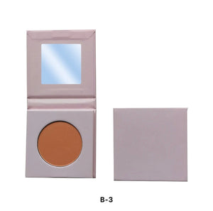 PRIVATE LABEL, 100pcs Wholesale Luxury PREMIUM Quality Vegan, Cruelty Free Custom Cute Pink Square Inner Round Pressed Powder High Pigmented Single Blush/ Contour Bronzer Palette 20 Shades