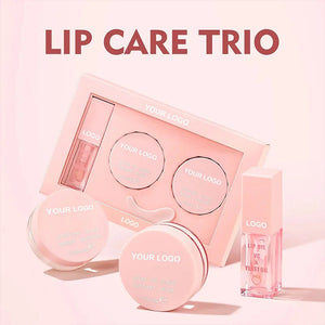 PRIVATE LABEL, 100pcs Wholesale Luxury PREMIUM Quality Vegan, Cruelty Free, 
Nourishing, Moisturizing and Exfoliating Lip Care Trio, Organic Collagen Sugar Lip Scrub, Hydrating Lip Mask and Lip Oil Kit, Lip Care Set 7 Flavors