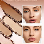 PRIVATE LABEL, 100pcs Wholesale Luxury PREMIUM Quality Vegan, Cruelty Free Light Foundation Oil Control Waterproof Long Lasting Concealing Natural Compact Powder