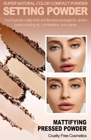 PRIVATE LABEL, 100pcs Wholesale Luxury PREMIUM Quality Vegan, Cruelty Free Light Foundation Oil Control Waterproof Long Lasting Concealing Natural Compact Powder