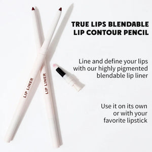 PRIVATE LABEL, 100pcs Wholesale Luxury PREMIUM Quality Vegan, Cruelty Waterproof White Retractable Creamy Lip Liner with Brush and Sharpener High Pigmented Lipliner Pencil