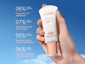 PRIVATE LABEL, 10,000 pcs Wholesale Luxury PREMIUM Quality Vegan, Cruelty Free Rose Gold Superior Sunscreen SPF 30 UV Protection Sunblock with Anti-Aging Moisturizing Features for Skin Brightening