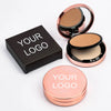 PRIVATE LABEL, 100pcs Wholesale Luxury PREMIUM Quality Vegan, Cruelty Free 
Long Lasting Waterproof Rose Gold Pressed Compact Setting Powder. 8 Colors