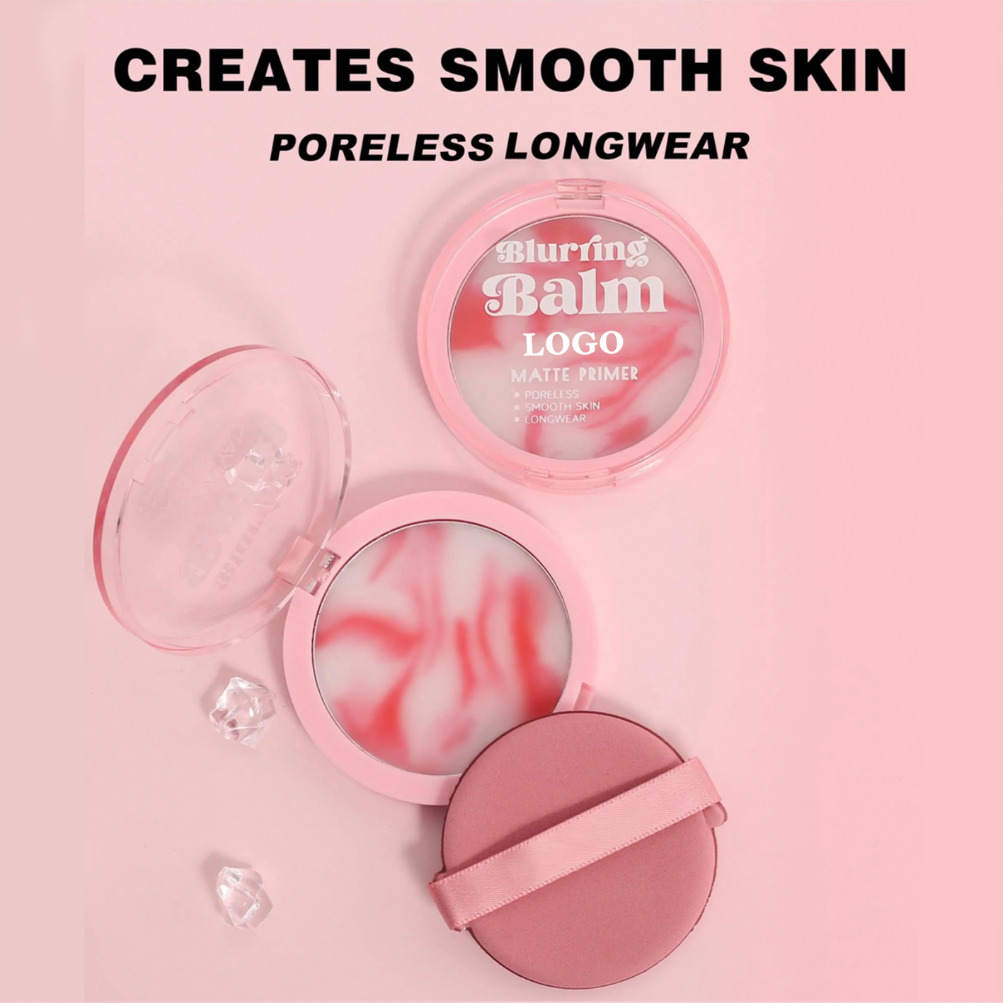 PRIVATE LABEL, 100pcs Wholesale Luxury PREMIUM Quality Vegan, Cruelty Free 12Hr Shine Free Wear, Waterproof Oil Control Matte Concealing Balm, Pore Blurring Velvet Skin Smoothening Perfecting Balm