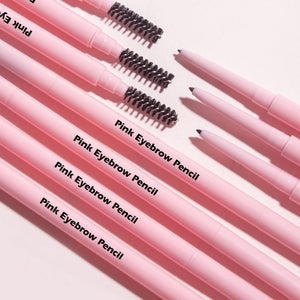 PRIVATE LABEL, 100pcs Wholesale Luxury PREMIUM Quality Vegan, Cruelty Free 
Waterproof Ultra Slim 3D Brow Precision Pink Eyebrow Pencil 3 Shades