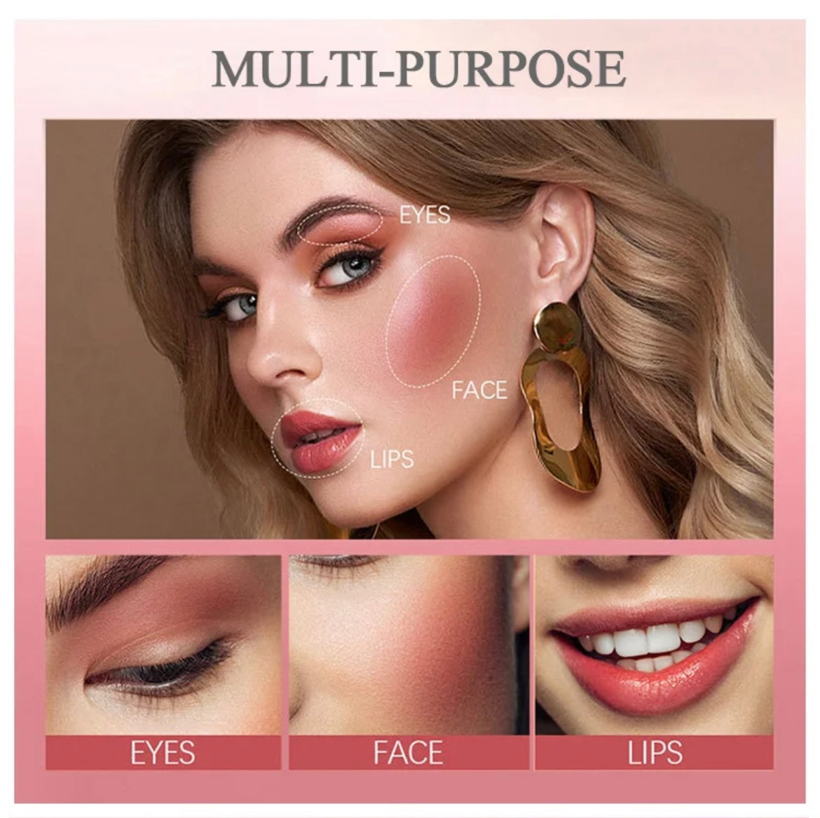 PRIVATE LABEL, 100pcs Wholesale Luxury PREMIUM Quality Waterproof Long Lasting Dual Use Liquid Blush (Free Shipping)