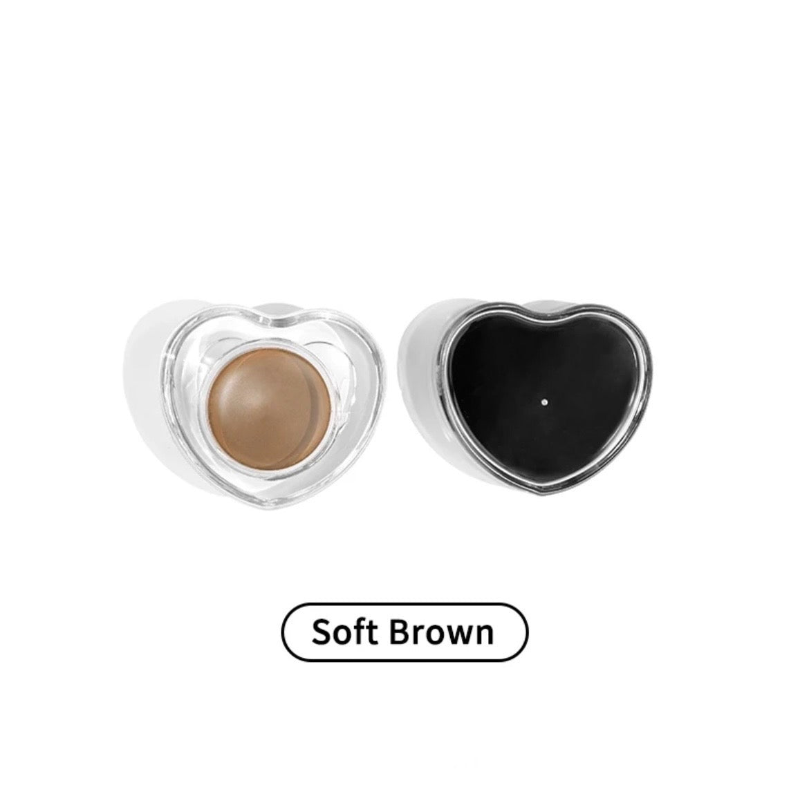 PRIVATE LABEL, 100 pcs Wholesale Luxury PREMIUM Quality Vegan, Cruelty Free 
Custom Heart Shaped Waterproof Eyebrow Filler, Gel Eyebrow Pomade. 23 Shades