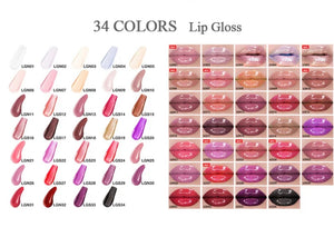 PRIVATE LABEL, Wholesale Luxury PREMIUM Quality Vegan, Cruelty Free Non-Sticky High-Shine Shimmer  Glossy Juicy Lipgloss/ Matte Liquid Lipstick Sheer Finish 6 pcs Lipgloss Lip Kit. 98 Shades