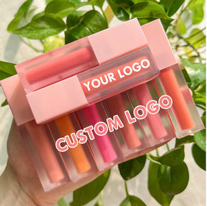 PRIVATE LABEL, 100pcs Wholesale Luxury PREMIUM Quality Vegan, Cruelty Free Pink Tube Long Lasting Glossy & Matte Creamy Liquid Blush 8 Shades