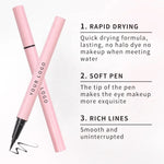 PRIVATE LABEL, 100pcs Wholesale Luxury PREMIUM Quality Vegan, Cruelty Free 
Pink Tube Thin Makeup Waterproof Magnetic Eyeliner Stencil Pencil Long Lasting Black Water Activated Liquid Eyeliner