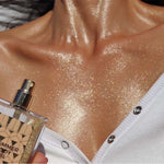 PRIVATE LABEL, 300 Pcs Wholesale Luxury PREMIUM Quality Mist Body Shimmer Oil Cosmetics Cream Bronzer Glitter Liquid Spray Vegan Shimmering Body Oil 100ml