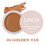 PRIVATE LABEL, 100pcs Wholesale Luxury PREMIUM Quality Vegan, Cruelty Free 
The Darkest Shade Full Coverage Bronzing Balm Waterproof Moisturizing Long Lasting Creamy Inclusivity Concealers 15 Shades