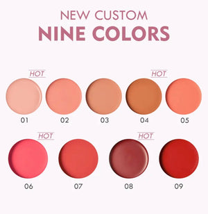 PRIVATE LABEL, 100pcs Wholesale Luxury PREMIUM Quality Vegan, Cruelty Free 
Waterproof Cream Matte Skin Brightening Rouge Makeup Blush 9 Shades