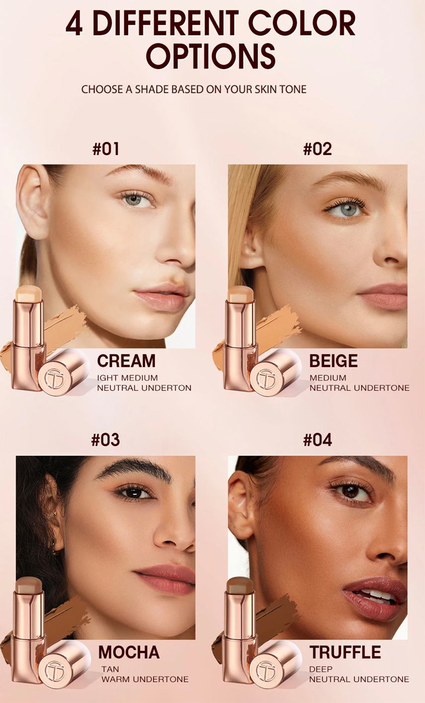 PRIVATE LABEL, 10,000 pcs Wholesale Luxury PREMIUM Quality Vegan, Cruelty Free, Rose Gold Luxurious Concealer Highlight Bronzer Contour Stick for Enhanced Face Contouring 4 Shades