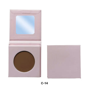 PRIVATE LABEL, 100pcs Wholesale Luxury PREMIUM Quality Vegan, Cruelty Free Custom Cute Pink Square Inner Round Pressed Powder High Pigmented Single Blush/ Contour Bronzer Palette 20 Shades