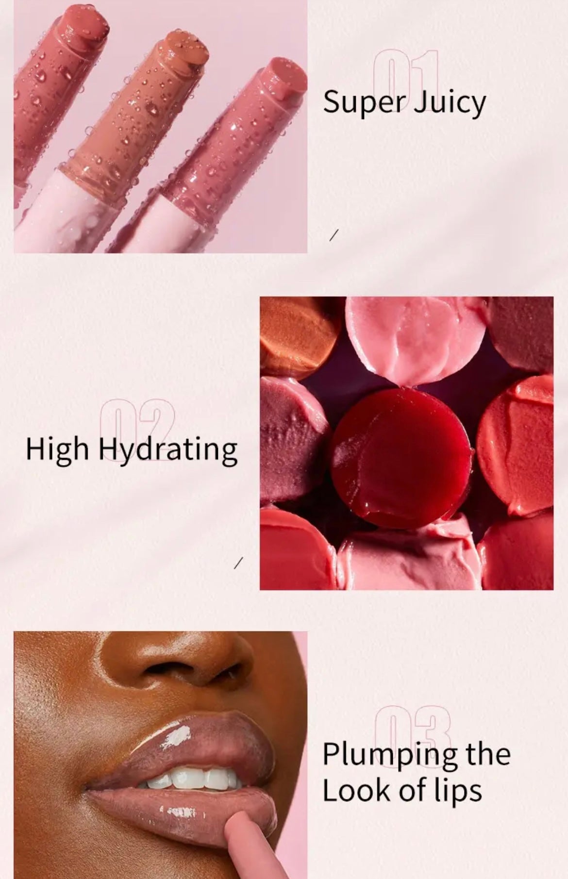 PRIVATE LABEL, 100pcs Wholesale Luxury PREMIUM Quality Vegan, Cruelty Free Custom Pink Long Lasting High Hydrating Plumping Lipstick Natural Silk Texture Tinted Lip Balm Pen