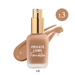 PRIVATE LABEL, Wholesale Luxury PREMIUM Quality Vegan, Cruelty Free Custom Ultra Luxury Waterproof Matte Finish Full Coverage Liquid Foundation with Hyaluronic Acid