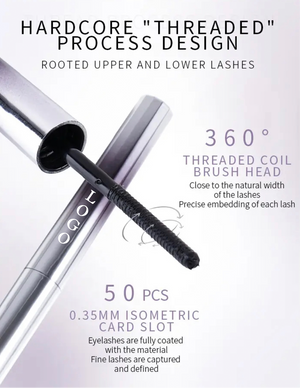 PRIVATE LABEL, 100 pcs Wholesale Luxury PREMIUM Quality Vegan, Cruelty Free 
Viral Metal Silver Plating Package, 4D Volume, Long Lasting Black Mascara with 360 Degree Self-Angled Threaded Brush for Even Coated Non-Clumping Lashes.