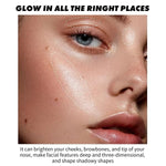 PRIVATE LABEL, 100pcs Wholesale Luxury PREMIUM Quality Vegan, Diamond Glow Pressed Powder Highlighter, Long Lasting High Pigment Highlighter (Free Shipping)