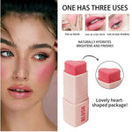 PRIVATE LABEL, 100pcs Wholesale Luxury PREMIUM Quality Vegan, Cruelty Free Heart Shape Creamy Blush on Stick, Organic Cheek Tinted Cosmetic Heart Blush