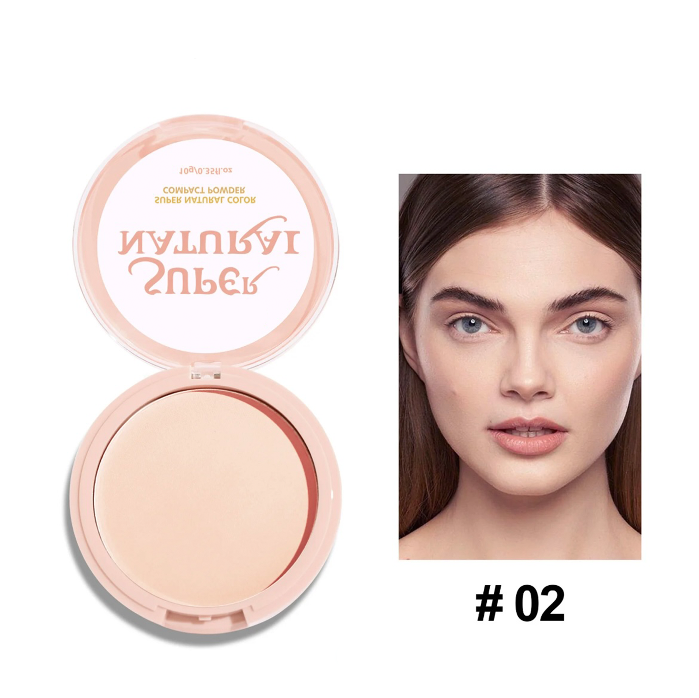 PRIVATE LABEL, 100pcs Wholesale Luxury PREMIUM Quality Vegan, Cruelty Free Light Foundation Oil Control Waterproof Long Lasting Concealing Natural Compact Powder