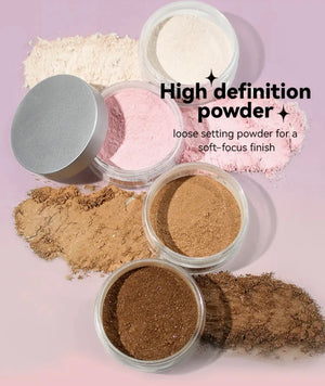 PRIVATE LABEL, 100pcs Wholesale Luxury PREMIUM Quality Vegan, Cruelty Free Waterproof Long Lasting Light Diamond Shimmer Powder  Neutral/ Pink Setting Powder