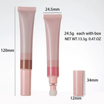 PRIVATE LABEL, Wholesale 100 Pcs Luxury PREMIUM Quality Vegan, Cruelty Free Custom Pink Beauty Wand Waterproof Matte High Pigmented Liquid Cheek Blush/ Contour Bronzer 8 Shades