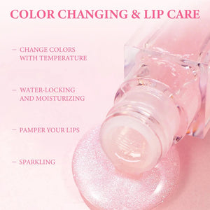 PRIVATE LABEL, 100pcs Wholesale Luxury PREMIUM Quality Vegan, Cruelty Free Clear Plumping Lipgloss, Moisturizing Fruity Tinted Color Changing Lip Oil