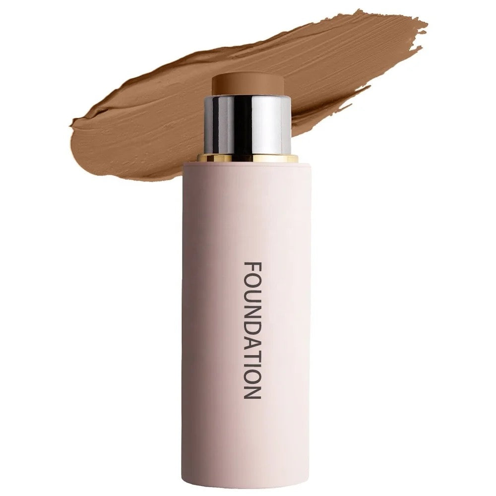 PRIVATE LABEL, 100pcs Wholesale Luxury PREMIUM Quality Vegan, Cruelty Free Waterproof Full Coverage Concealer Stick Silky Foundation in Silver/ Pink Aluminum Can