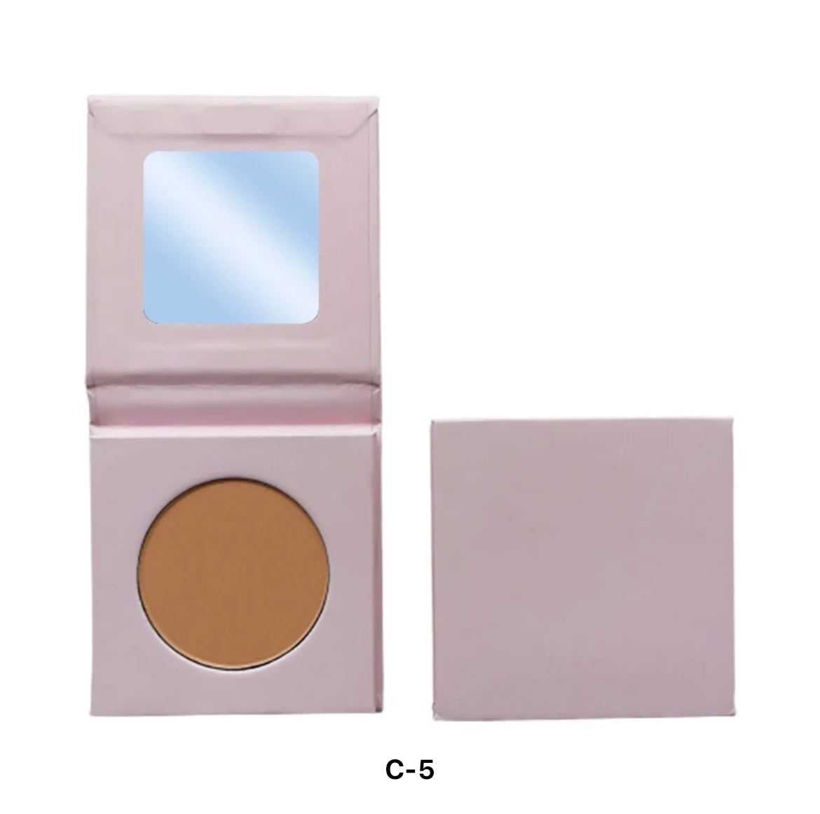 PRIVATE LABEL, 100pcs Wholesale Luxury PREMIUM Quality Vegan, Cruelty Free Custom Cute Pink Square Inner Round Pressed Powder High Pigmented Single Blush/ Contour Bronzer Palette 20 Shades