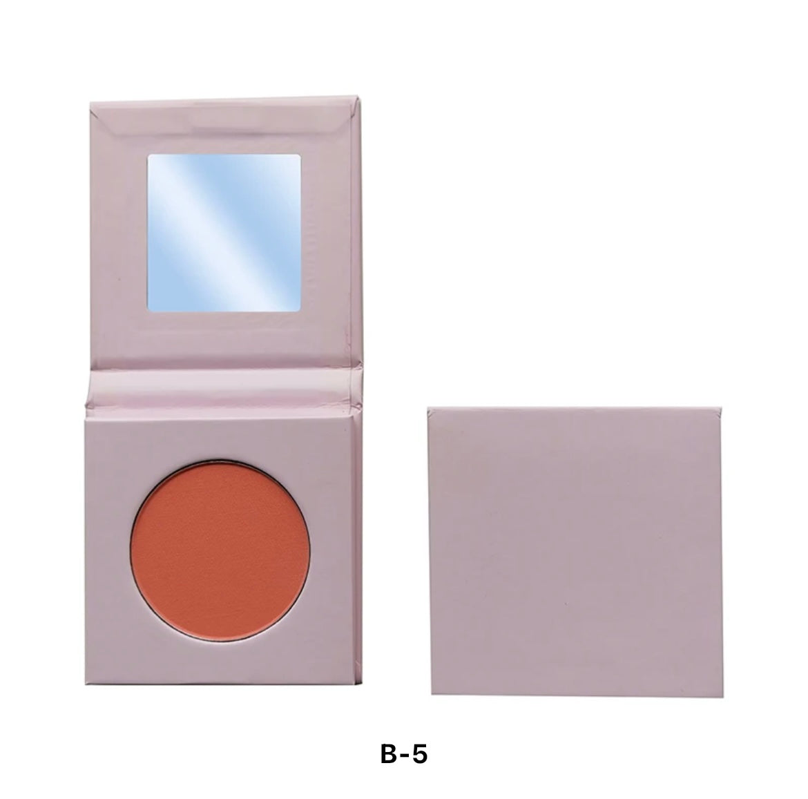 PRIVATE LABEL, 100pcs Wholesale Luxury PREMIUM Quality Vegan, Cruelty Free Custom Cute Pink Square Inner Round Pressed Powder High Pigmented Single Blush/ Contour Bronzer Palette 20 Shades