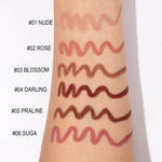 PRIVATE LABEL 100 Piece Wholesale Waterproof ,PREMIUM Quality, High Pigment Smooth Cream Lip Liner Pencils 6 Shades