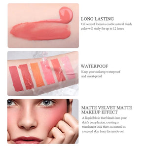 PRIVATE LABEL, 100pcs Wholesale Luxury PREMIUM Quality Waterproof Long Lasting Dual Use Liquid Blush (Free Shipping)