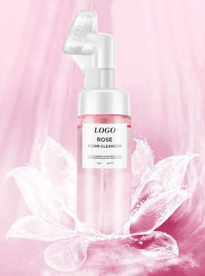 PRIVATE LABEL, Wholesale Luxury PREMIUM Quality Pre-Filled 200 Pcs Korean Vegan Amino Acid Cleansing Mousse Remove Makeup Moisturizing Face Wash Rose Foaming Facial Cleanser