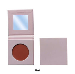 PRIVATE LABEL, 100pcs Wholesale Luxury PREMIUM Quality Vegan, Cruelty Free Custom Cute Pink Square Inner Round Pressed Powder High Pigmented Single Blush/ Contour Bronzer Palette 20 Shades